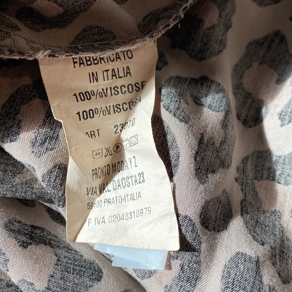 MODA ITALIA ANIMAL PRINT SUMMER DRESS . - Picture 9 of 10